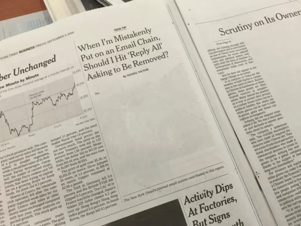 A Fascinating Story Covered by The New York Times