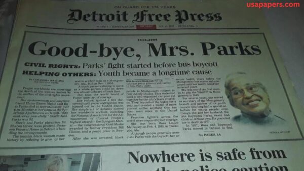The Detroit Free Press Newspaper